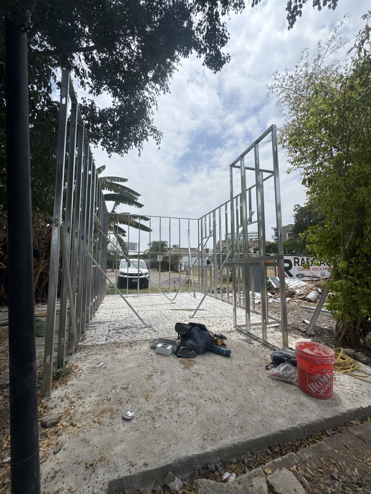 Estructura de acero galvanizado